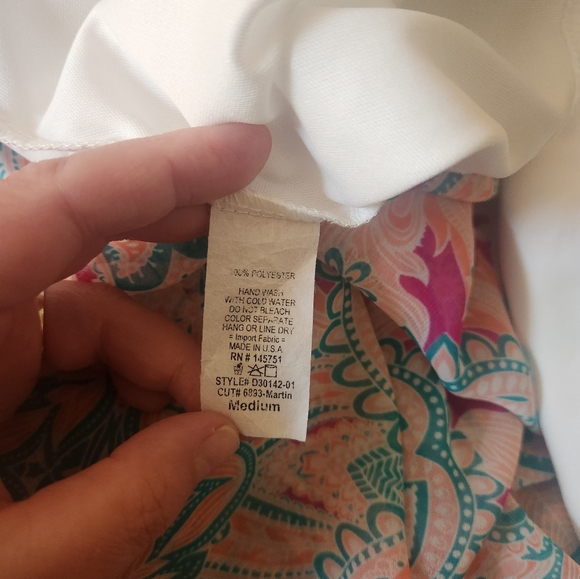 Peach Love California Flowy, lightweight dress with bell sleeves - Picture 7 of 7